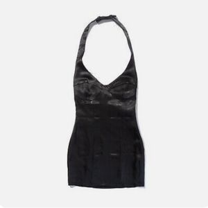 NWT Zara Ladies Woman’s Black Halter Bodycon Party Cocktail Dress